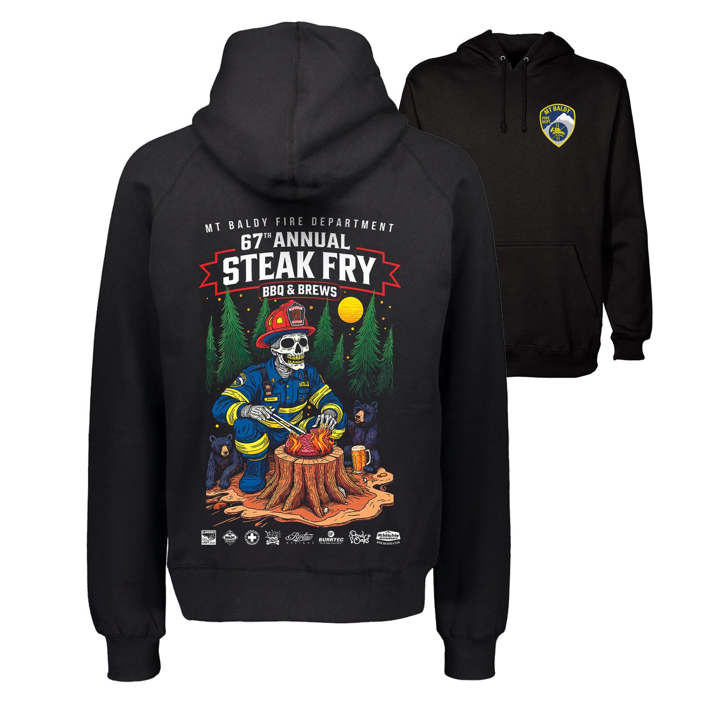 Steak Fry Skeleton Hoodie