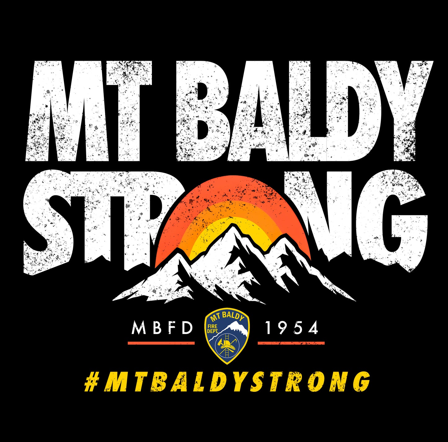 Mt Baldy Strong Sunrise Womens Racerback