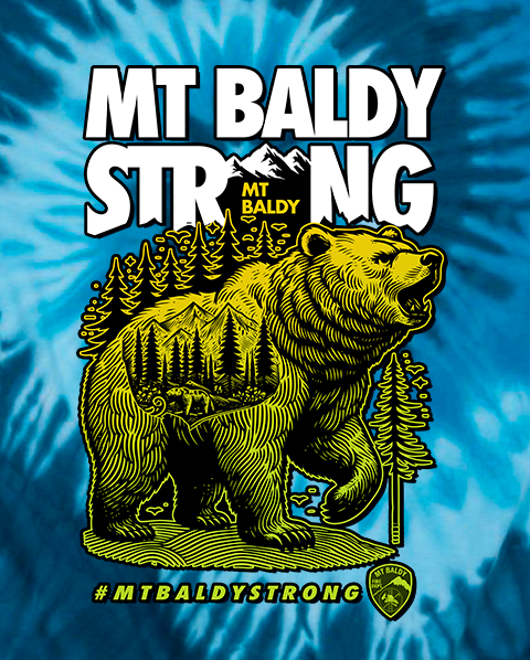 MBS Bear Blue Tie Dye T-Shirt