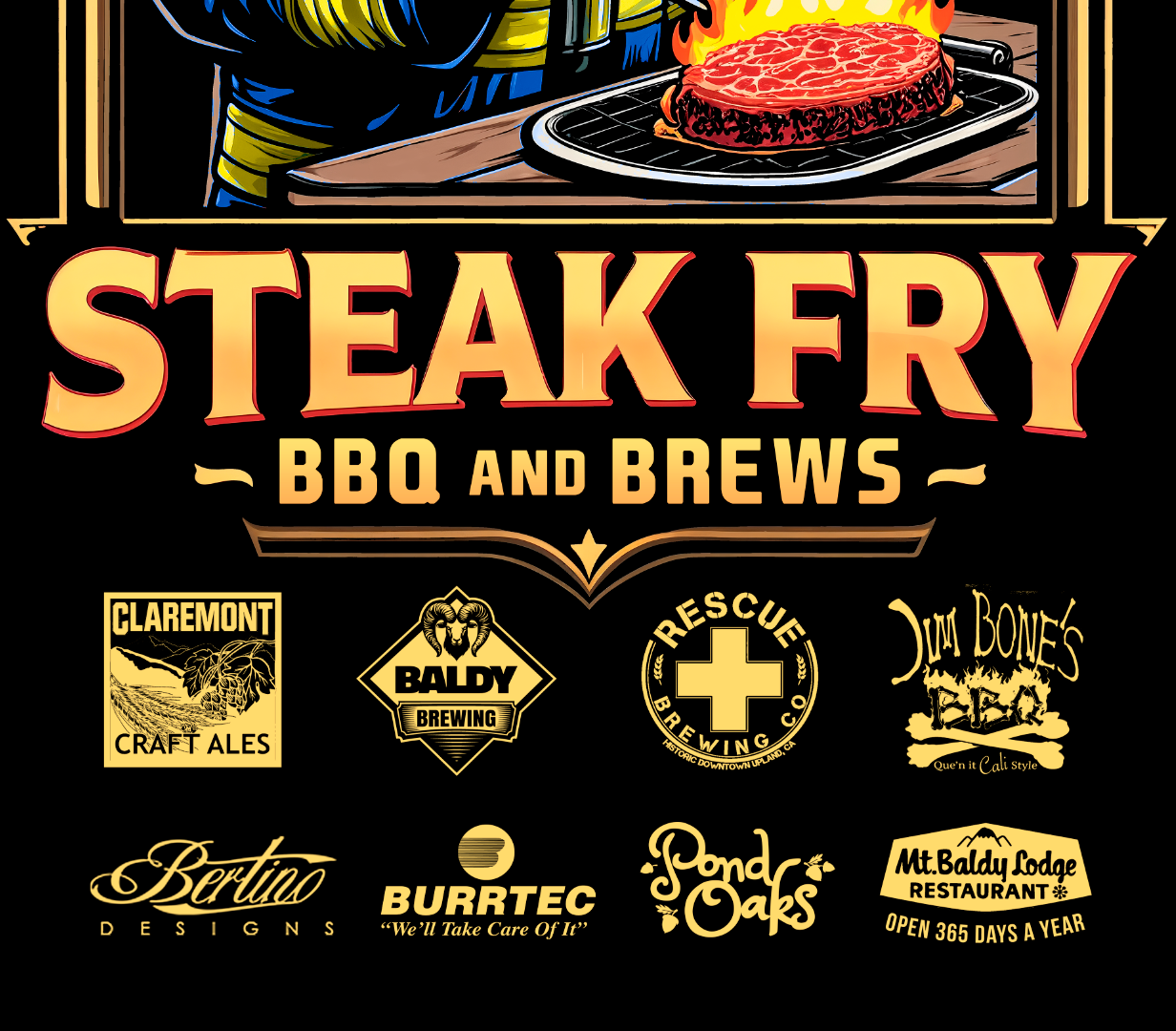 Steak Fry Bear Racerback