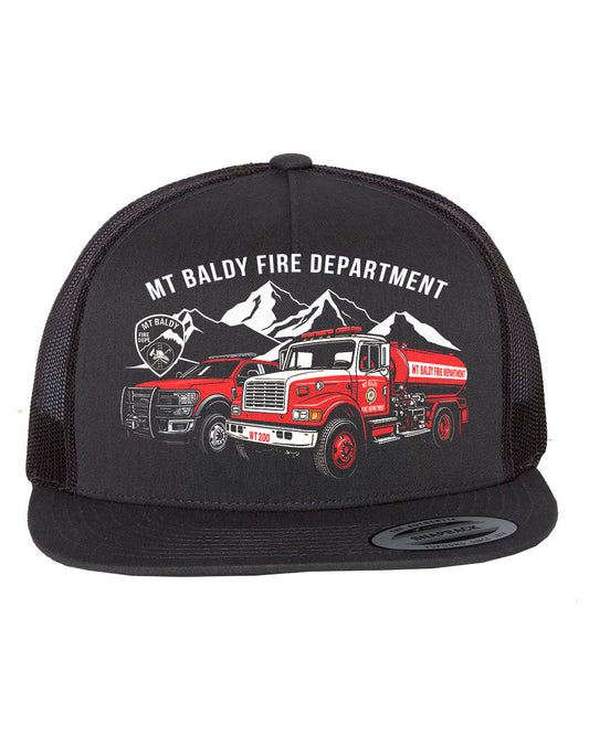 Mt Baldy Fire Trucks Snapback Hat