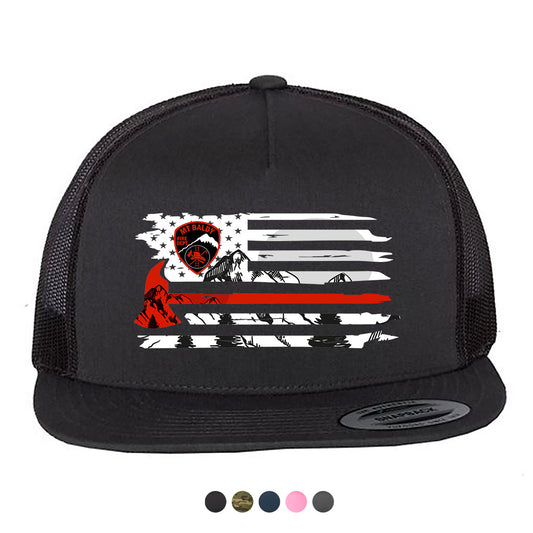 Mt Baldy Strong Red Line Hat