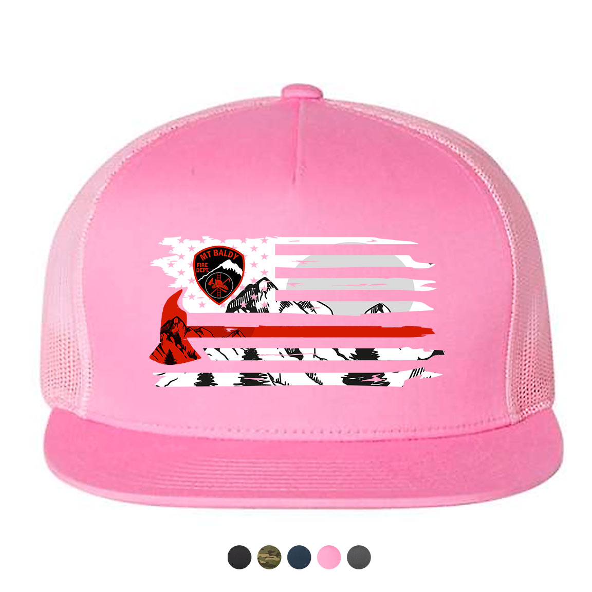 Mt Baldy Strong Red Line Hat