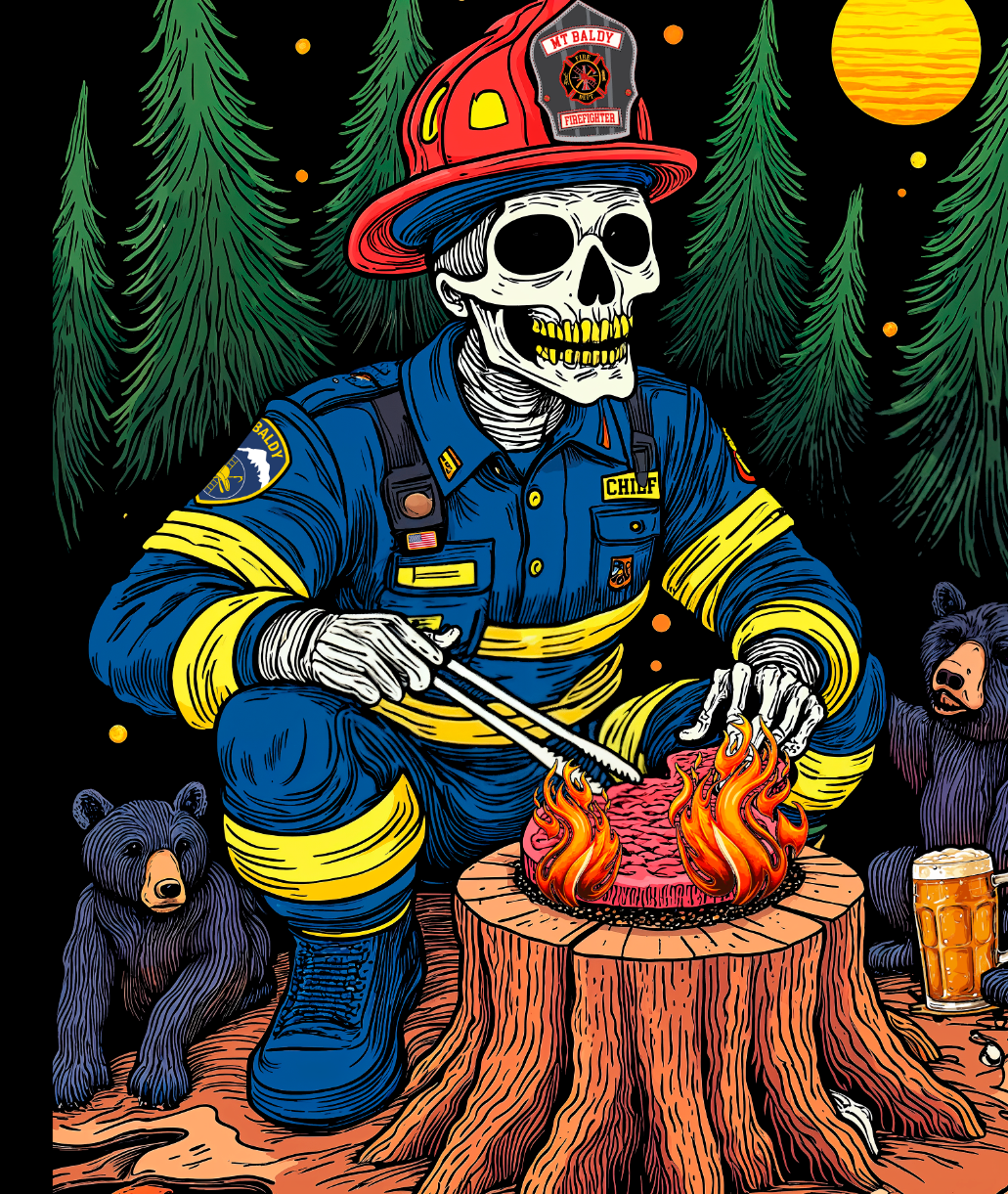 Steak Fry Skeleton T-Shirt