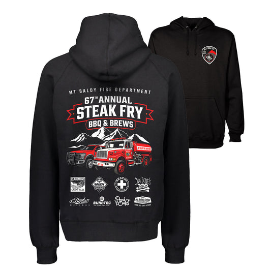 Steak Fry Fire Trucks Hoodie