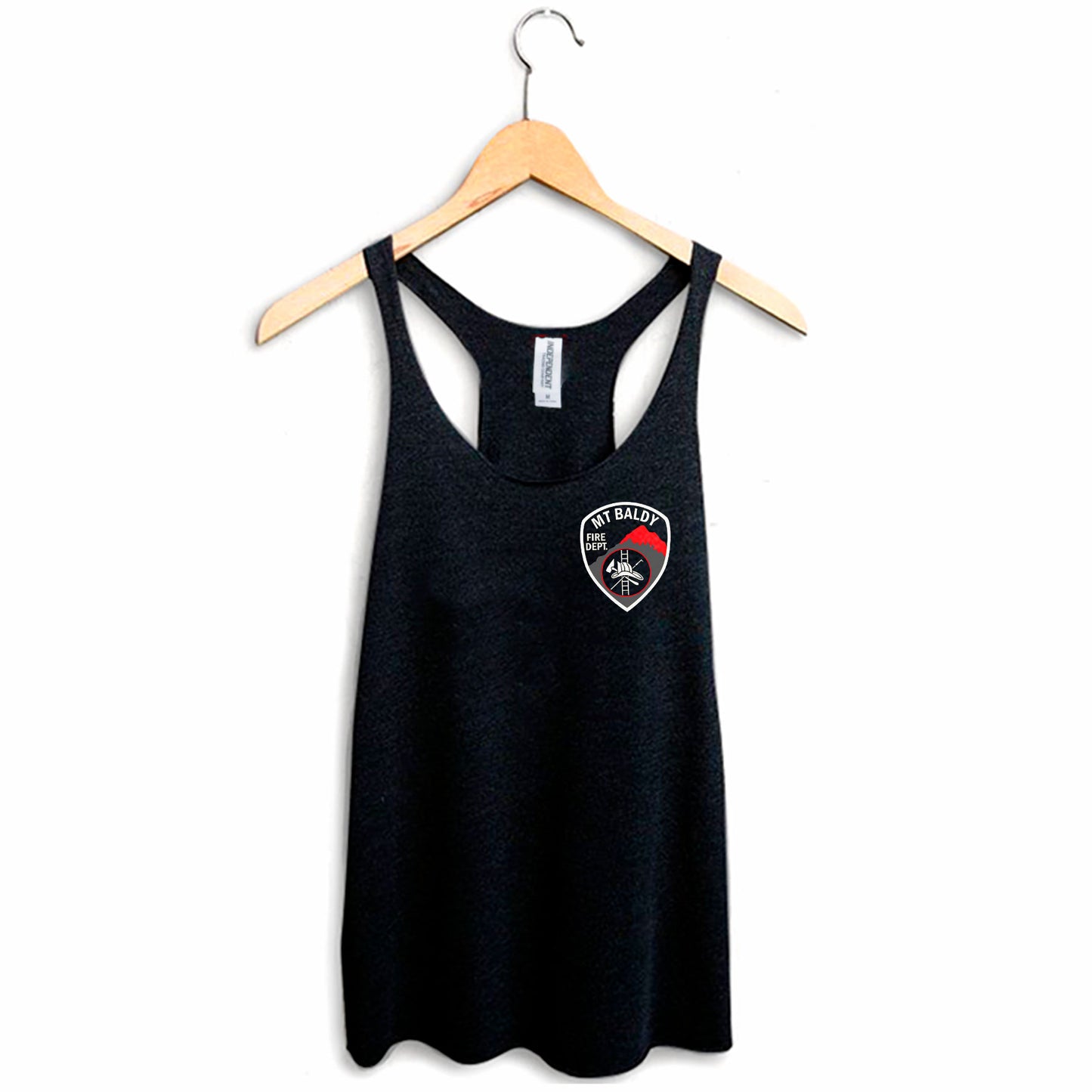 Steak Fry Fire Trucks Racerback
