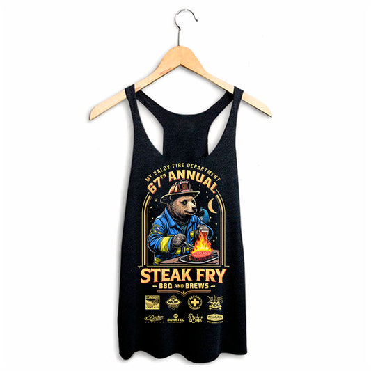 Steak Fry Bear Racerback