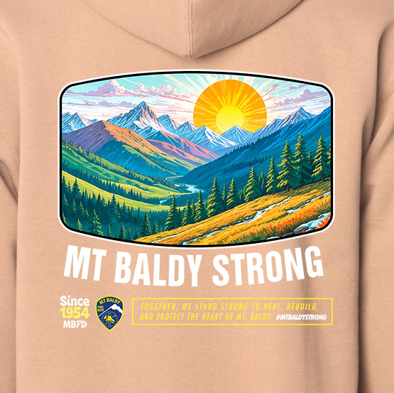 Mural Sand Zip-Up Hoodie