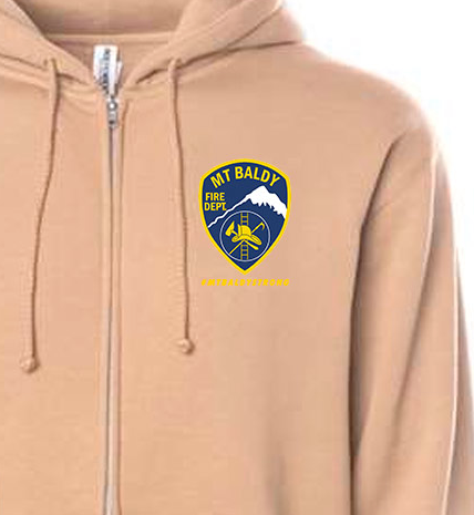 Mural Sand Zip-Up Hoodie
