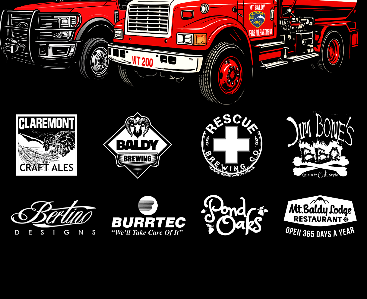 Steak Fry Fire Trucks Racerback