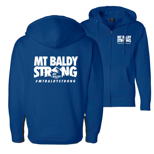 Royal Blue Peaks Zip-Up Hoodie